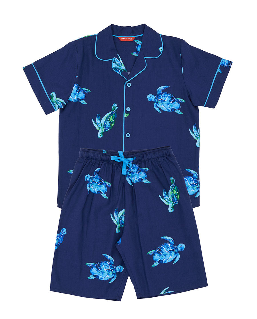 Ashley Boys Turtle Print Shorty Set