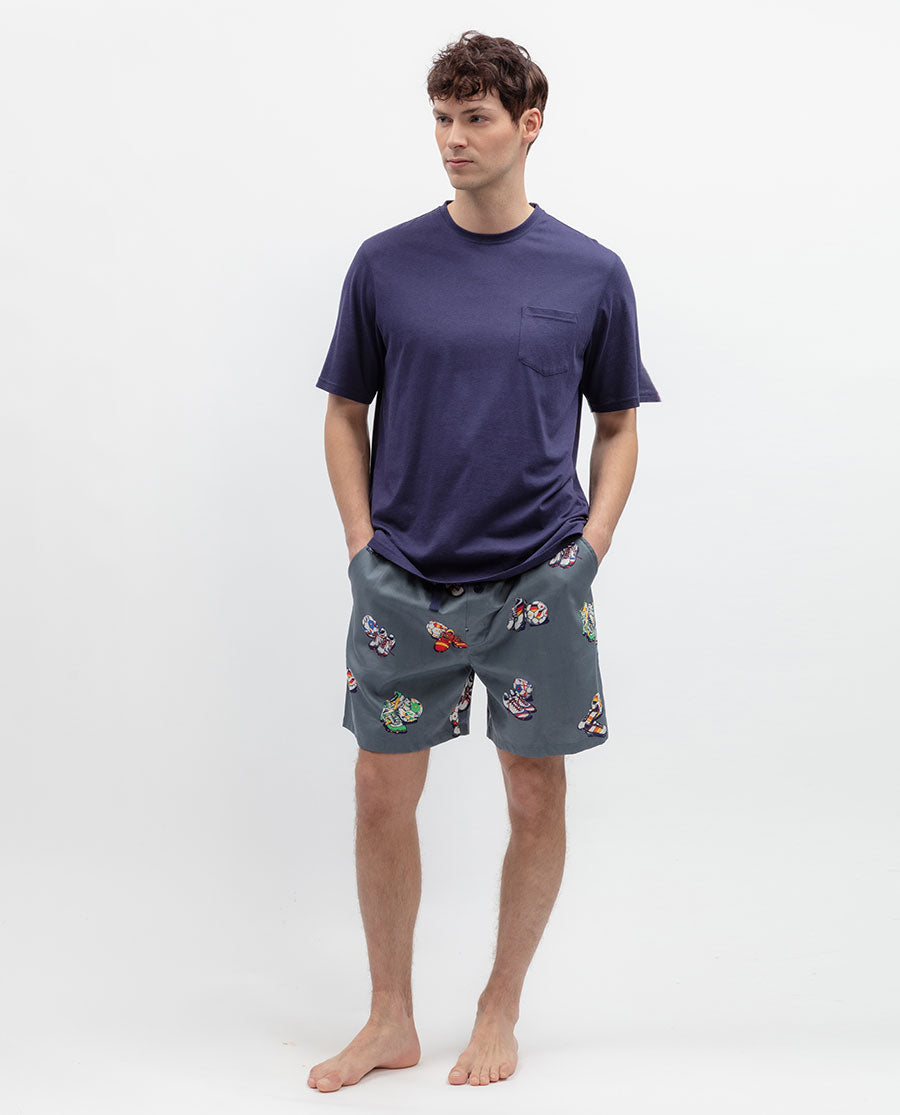 Striker Mens Football Print Shorts