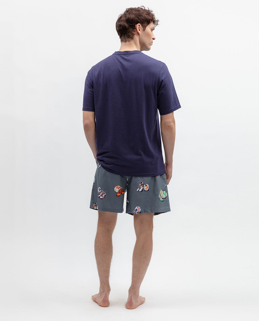 Striker Mens Football Print Shorts