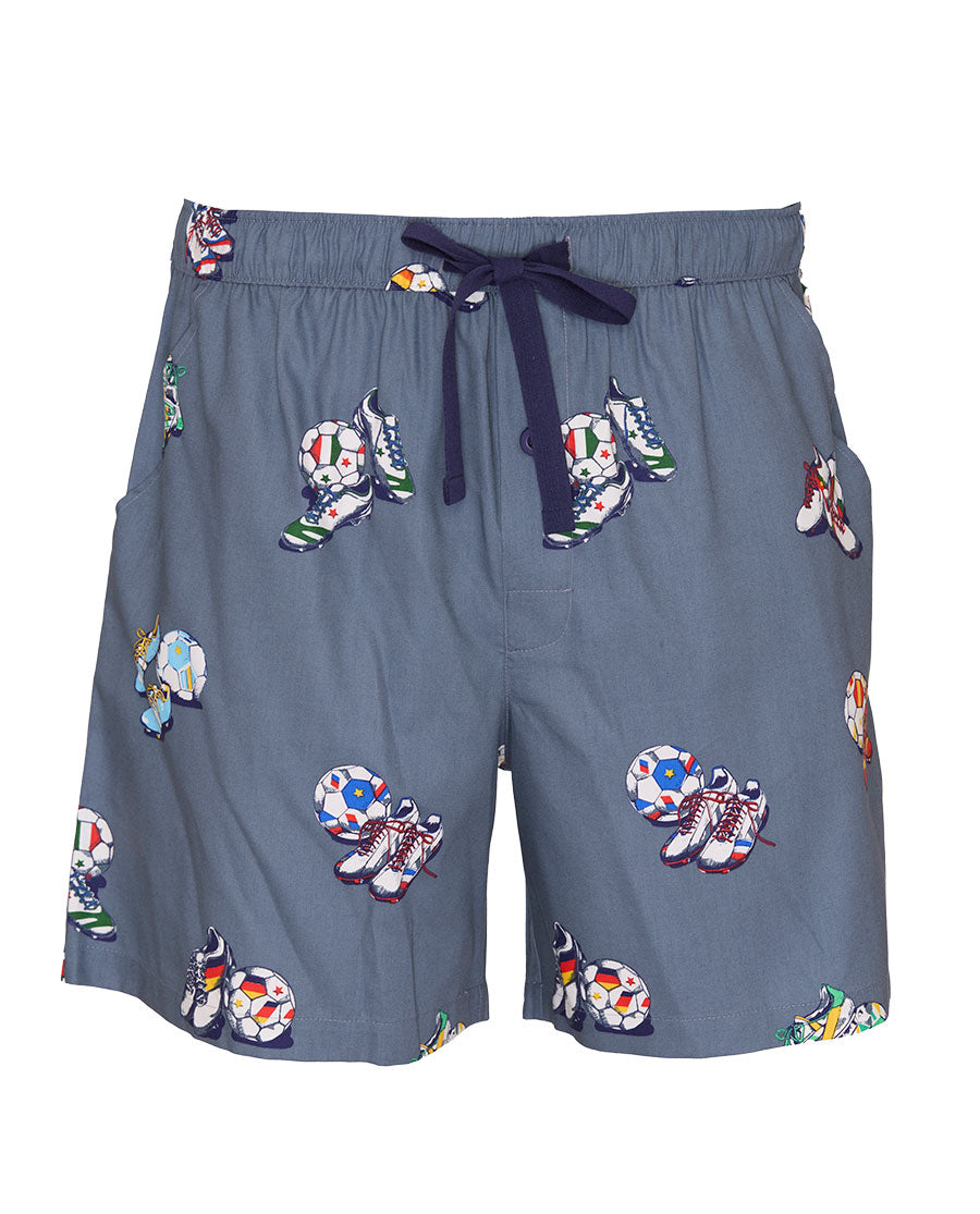Striker Mens Football Print Shorts