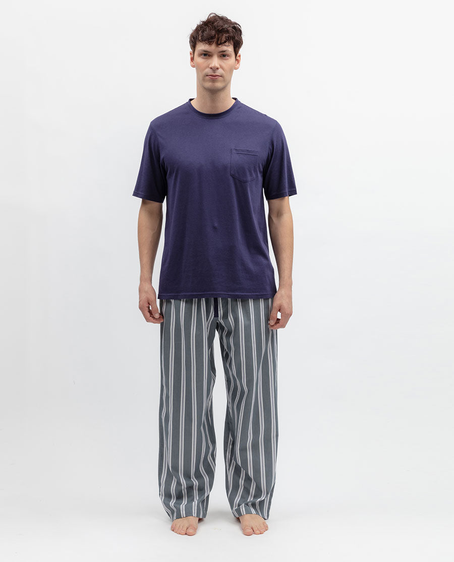 Striker Mens Stripe Pyjama Bottoms
