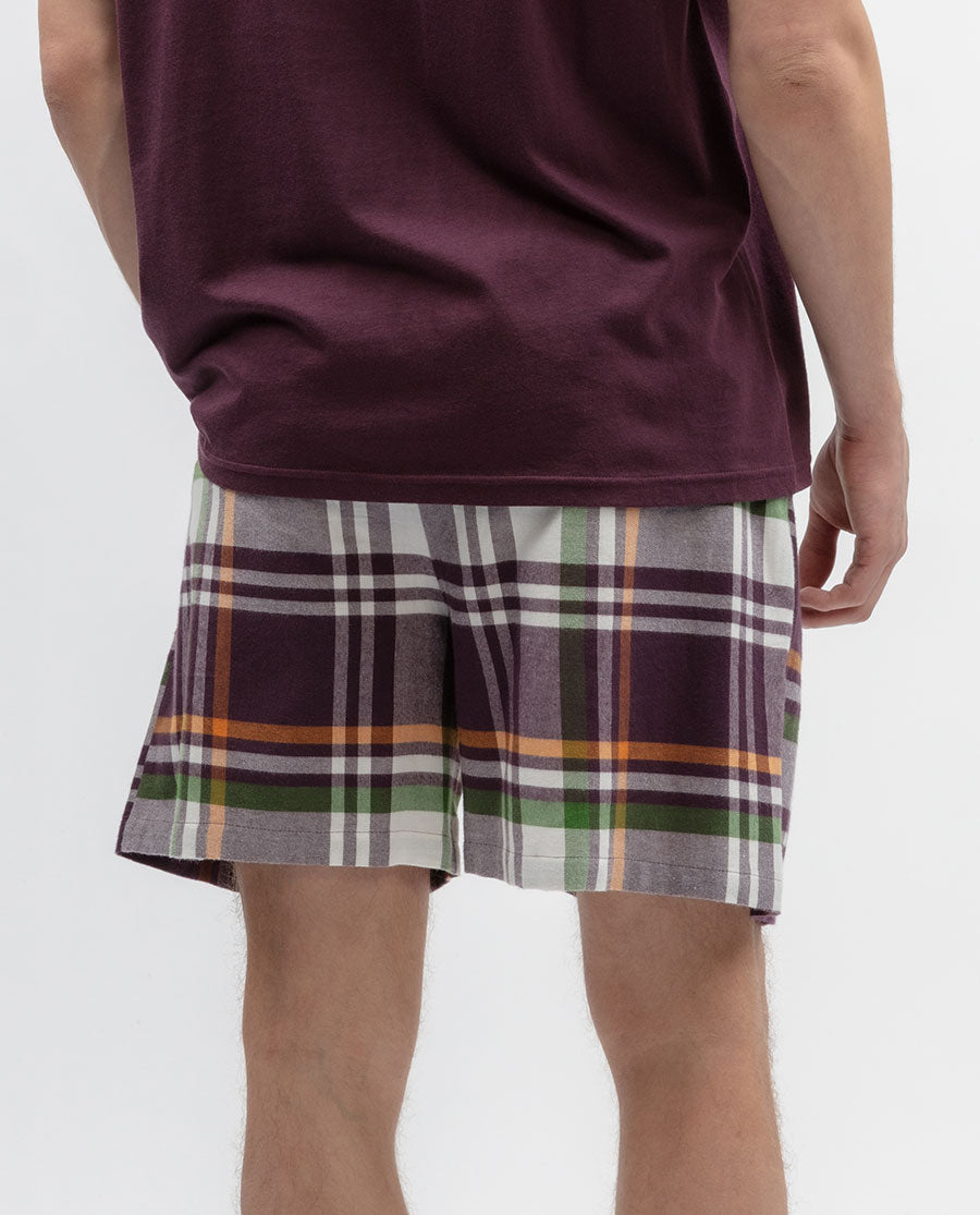 Wild Slumber Mens Lightly Brushed Check Shorts