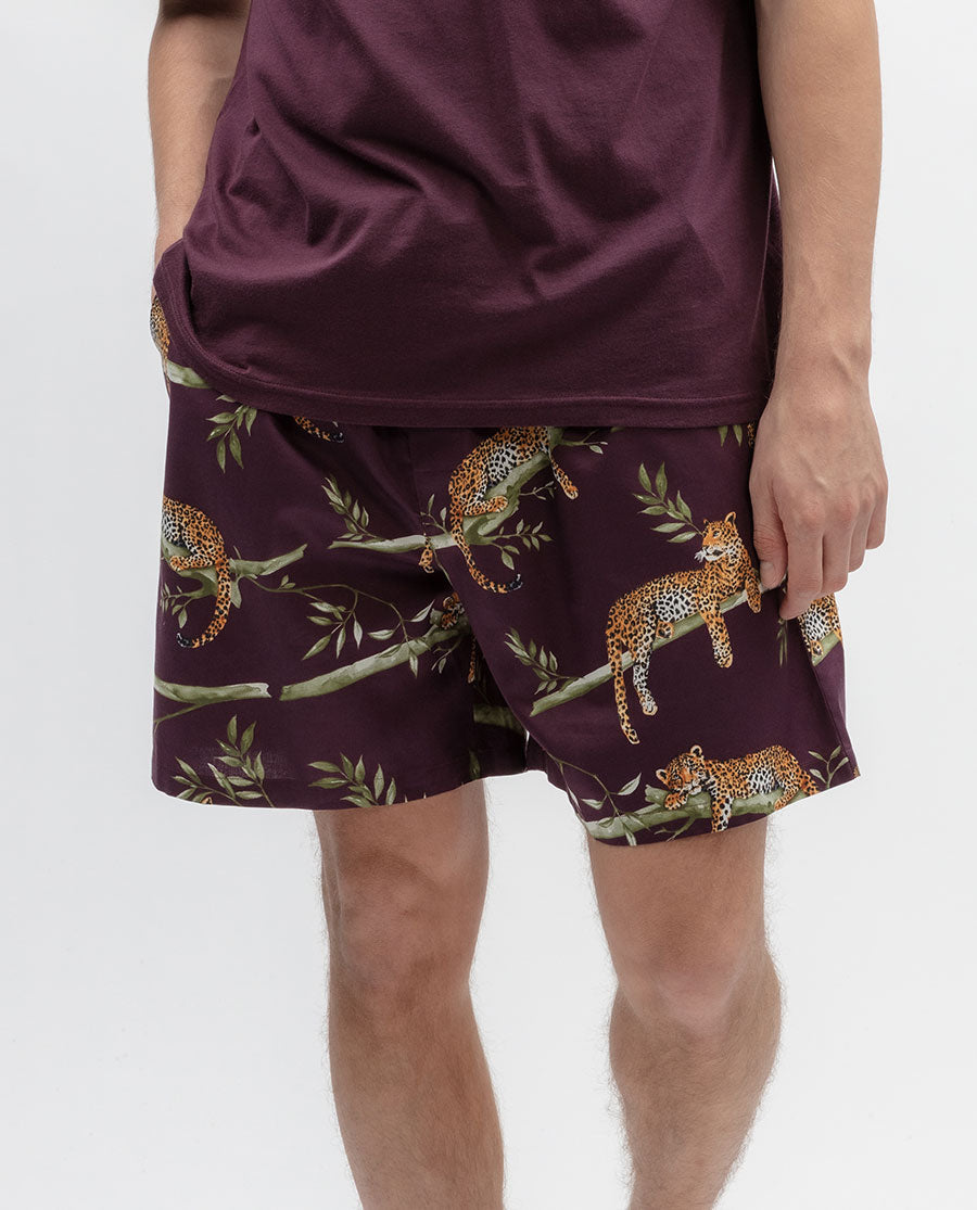 Wild Slumber Mens Leopard Print Shorts