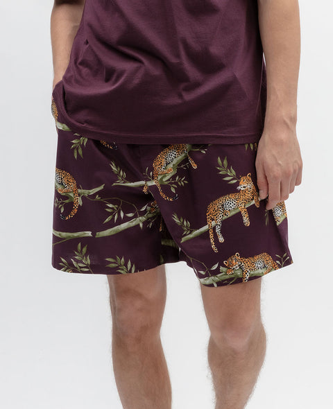 Wild Slumber Mens Leopard Print Shorts