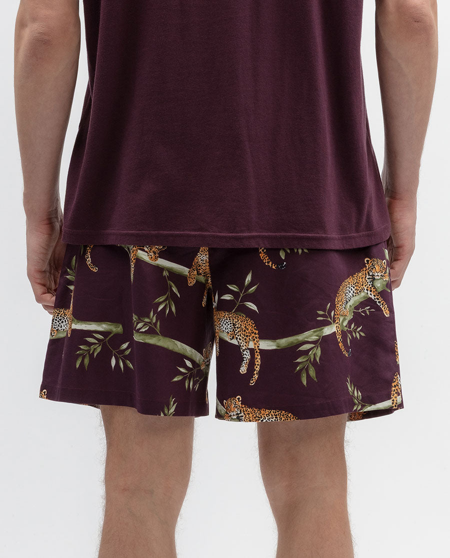 Wild Slumber Mens Leopard Print Shorts