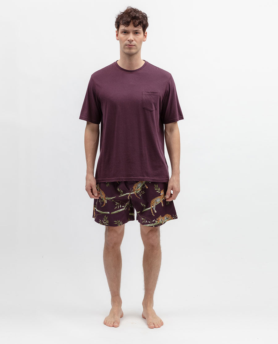 Wild Slumber Mens Leopard Print Shorts