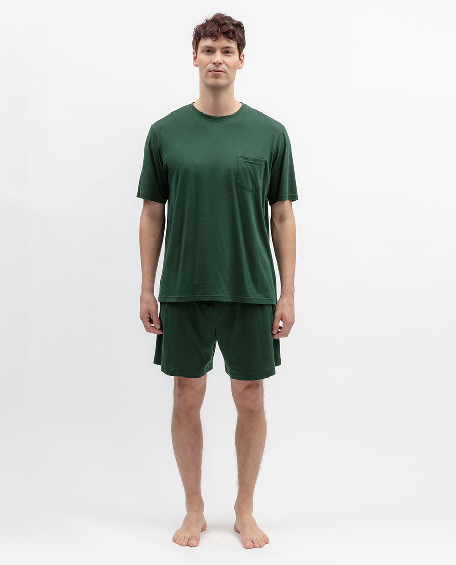 Mens Green Jersey T-shirt