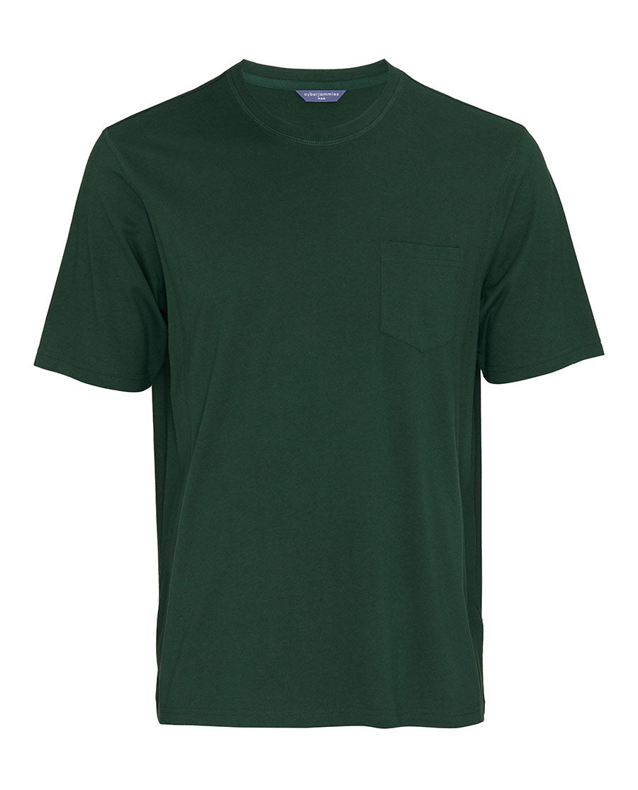 Mens Green Jersey T-shirt