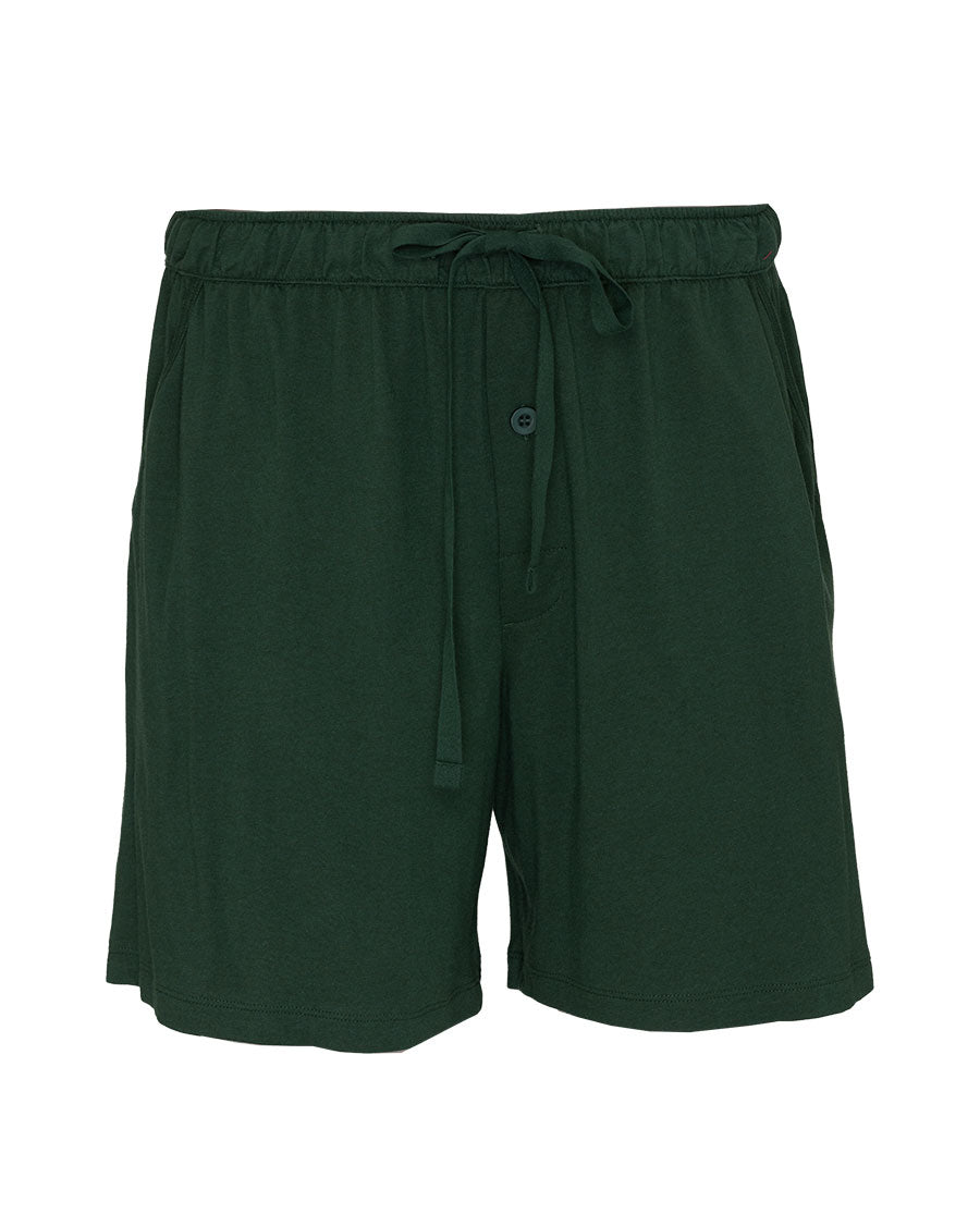 Mens Green Jersey Shorts