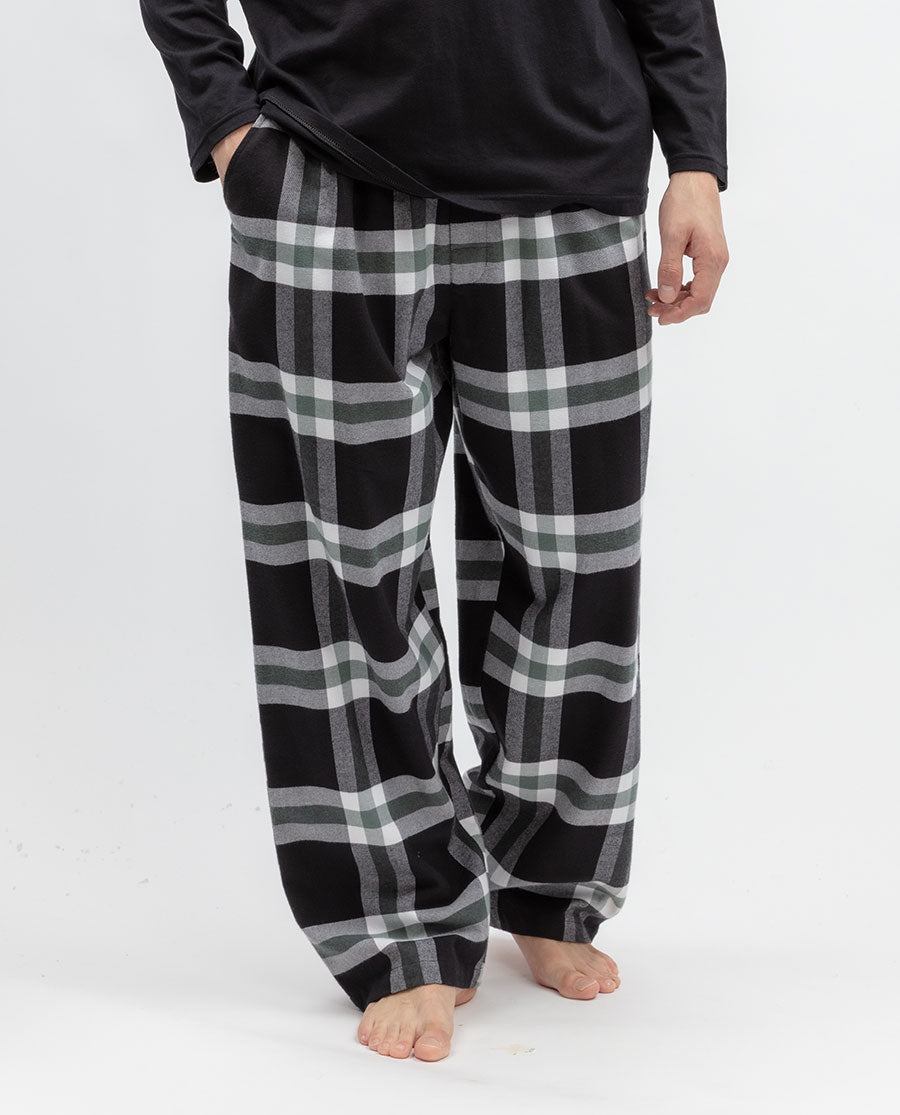 Mens Brushed Check Pyjama Bottoms