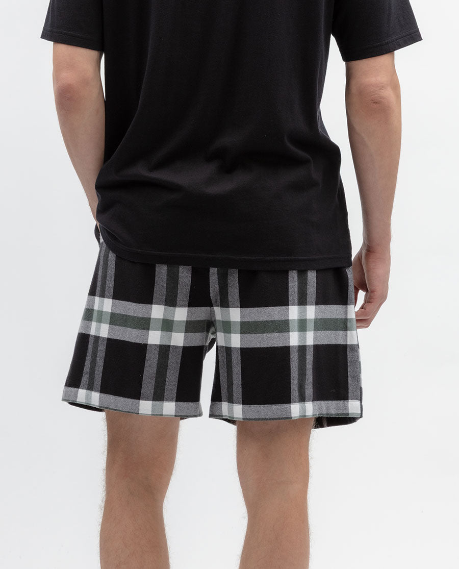 Mens Brushed Check Shorts