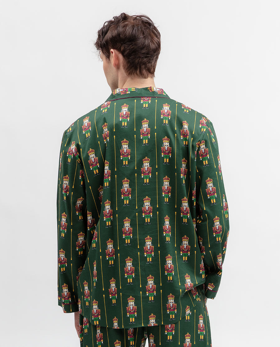 Mens Nutcracker Print Pyjama Top