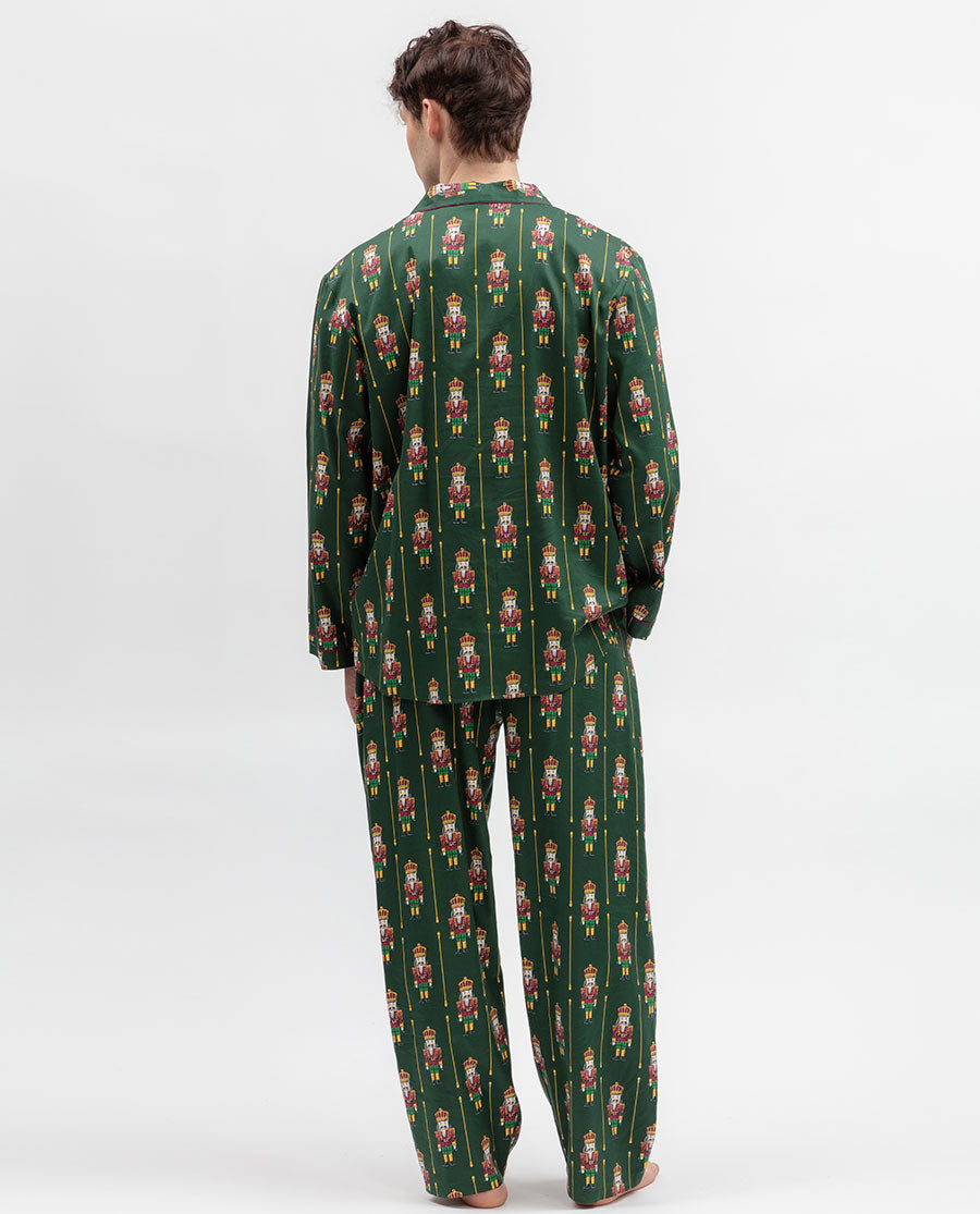 Mens Nutcracker Print Pyjama Top