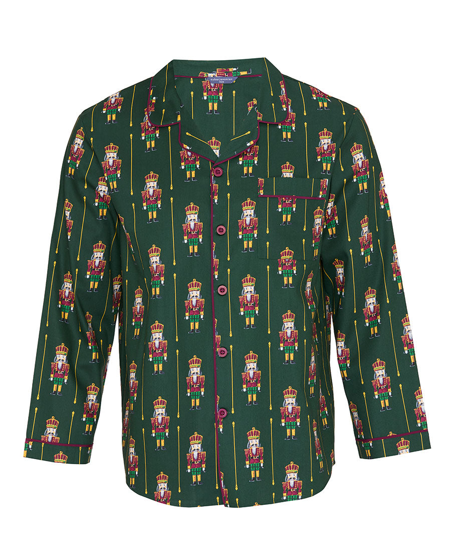 Mens Nutcracker Print Pyjama Top