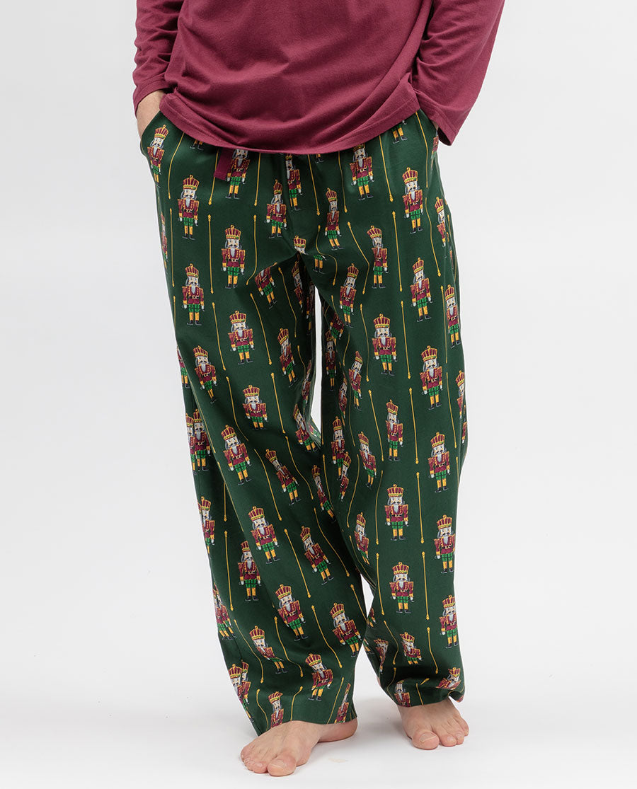 Mens Nutcracker Print Pyjama Bottoms