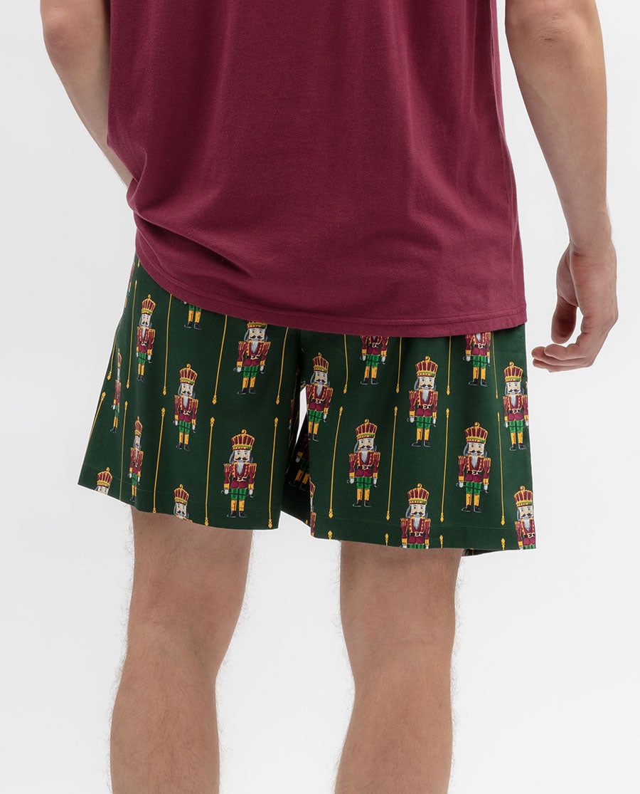 Mens Nutcracker Print Shorts