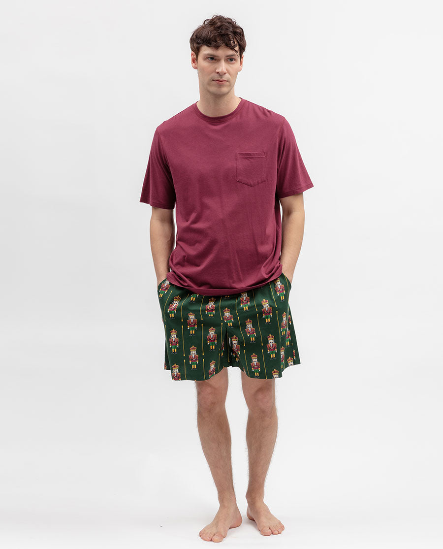 Mens Nutcracker Print Shorts