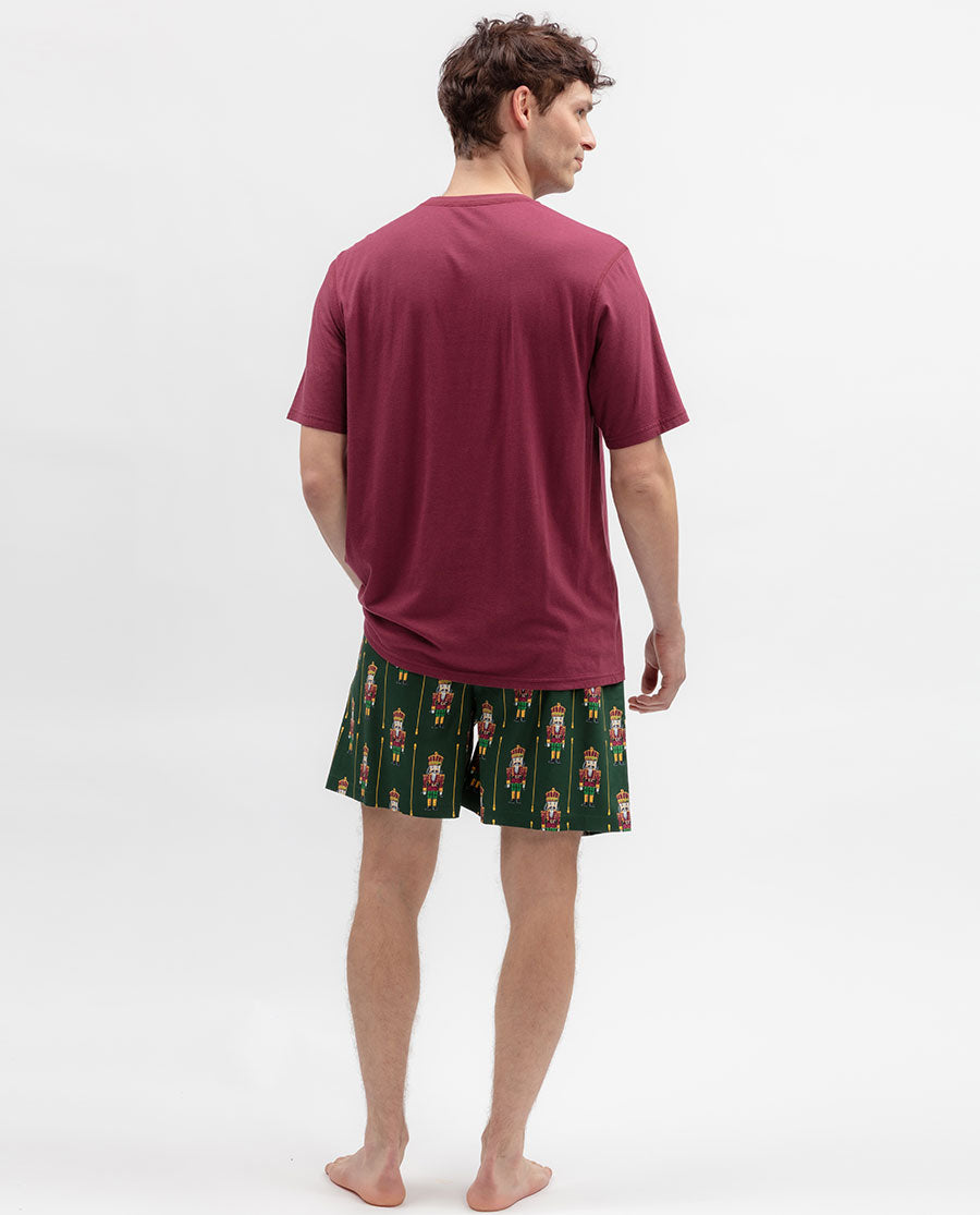 Mens Nutcracker Print Shorts