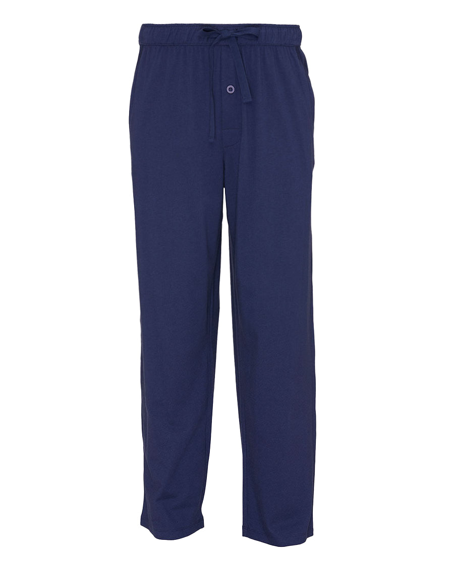 Mens Navy Jersey Pyjama Bottoms