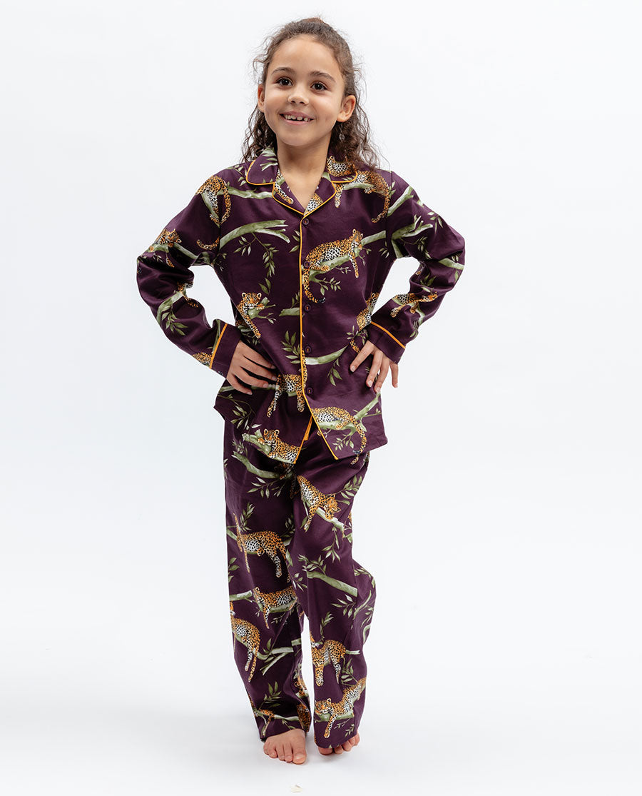 Wild Slumber Kids Unisex Leopard Print Pyjama Set