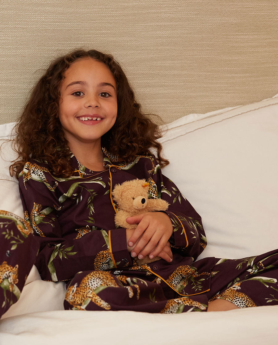 Wild Slumber Kids Unisex Leopard Print Pyjama Set