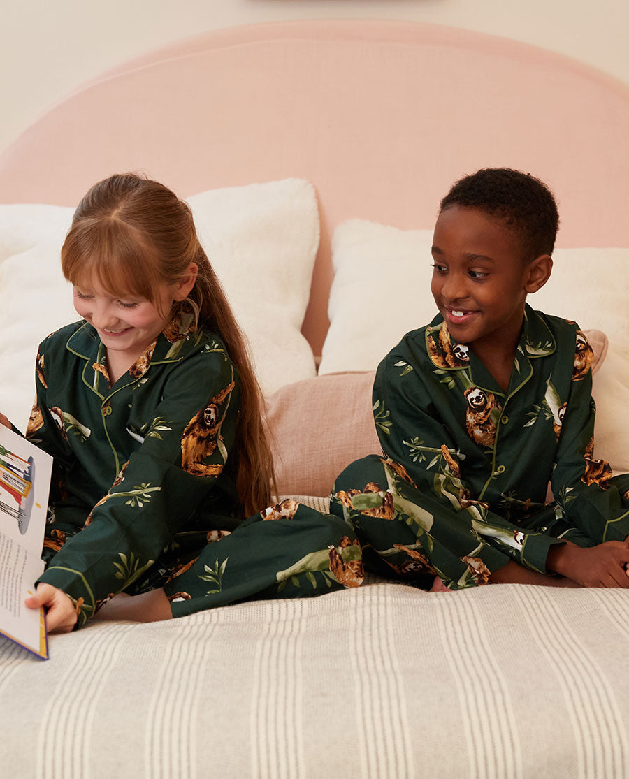 Ember Kids Unisex Sloth Print Pyjama Set