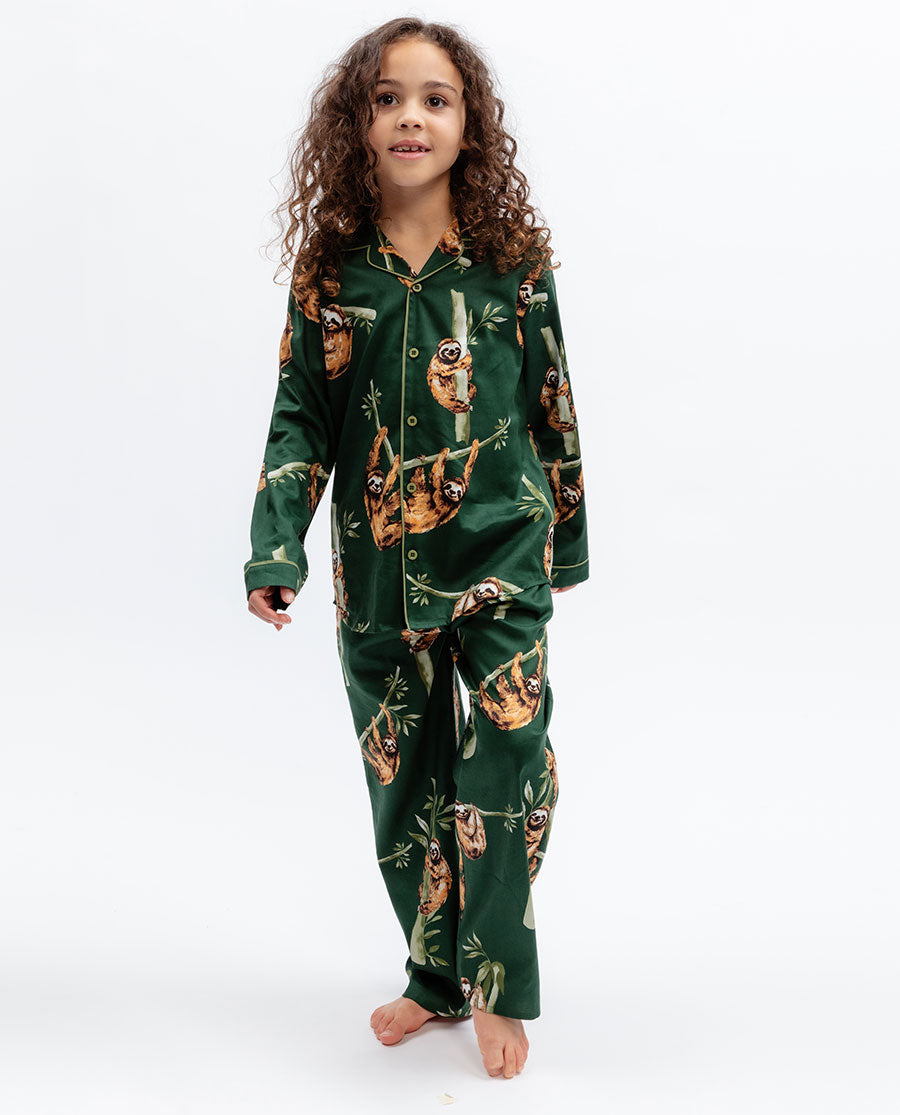 Ember Kids Unisex Sloth Print Pyjama Set