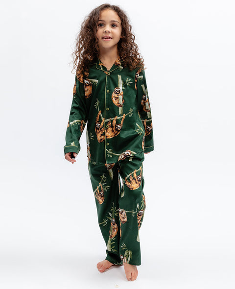 Ember Kids Unisex Sloth Print Pyjama Set