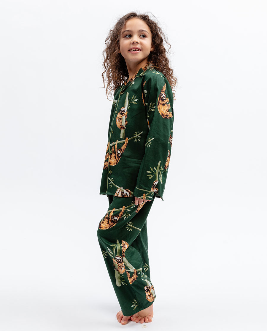 Kids Unisex Sloth Print Pyjama Set