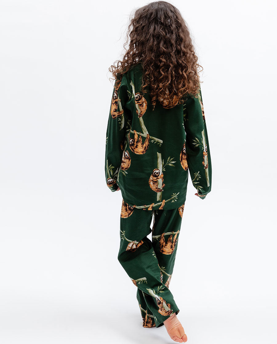 Kids Unisex Sloth Print Pyjama Set