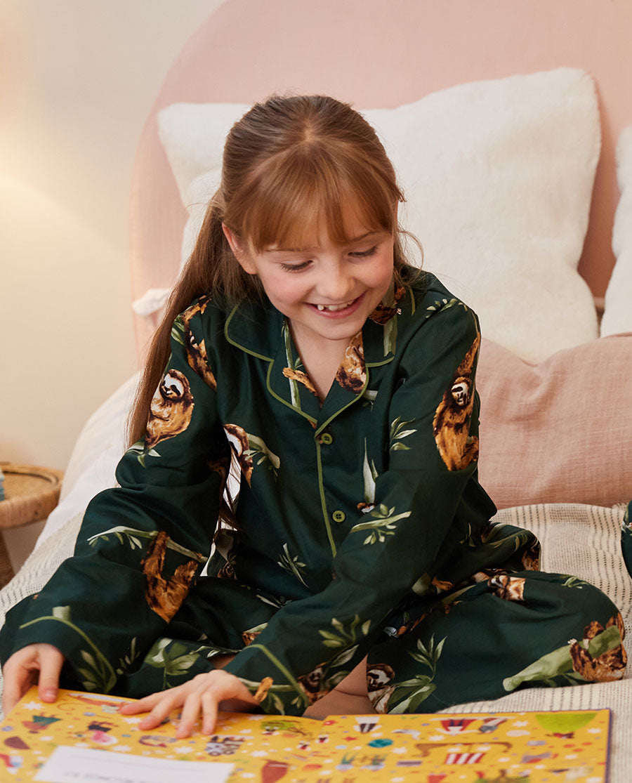 Kids Unisex Sloth Print Pyjama Set