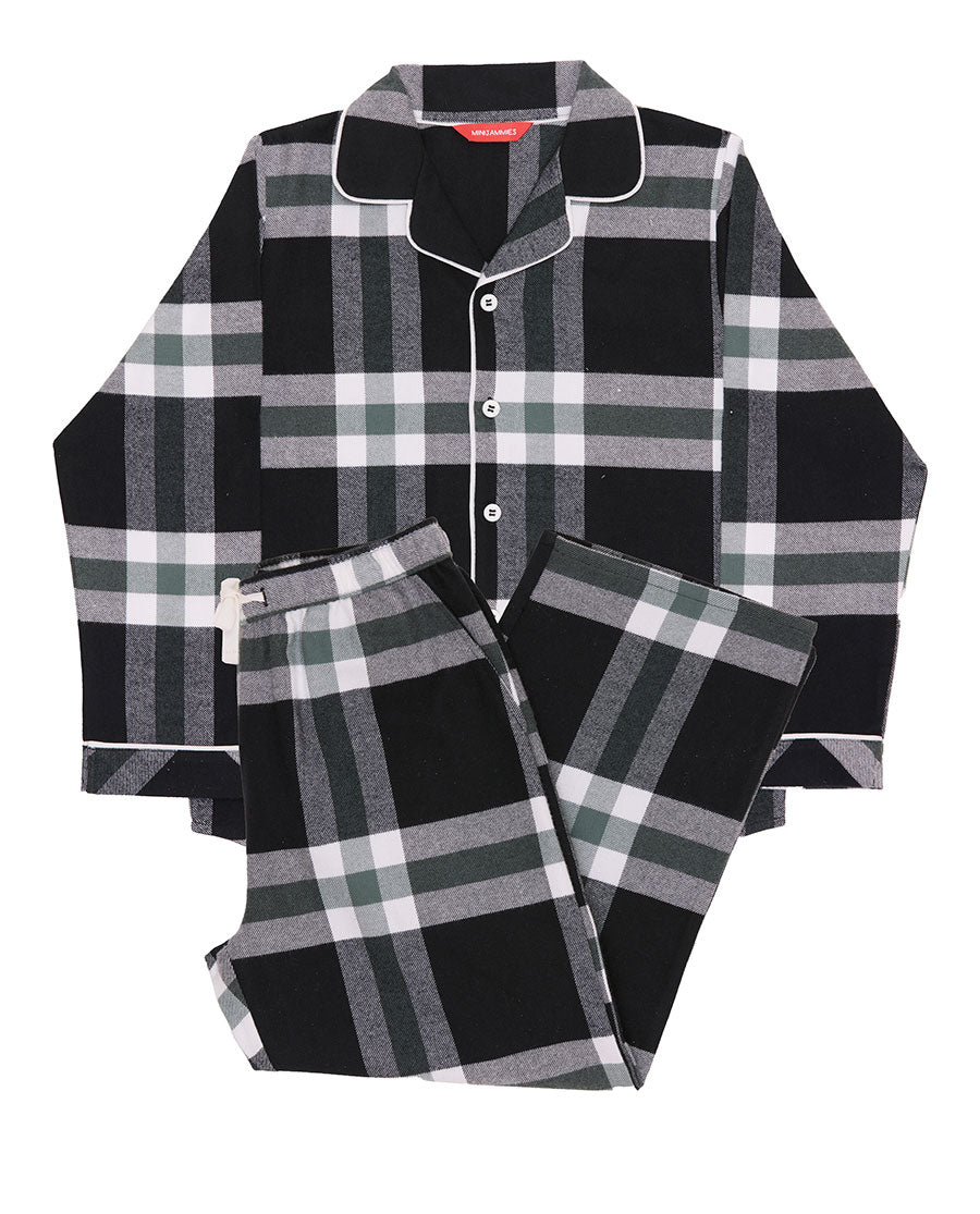 Kids Unisex Brushed Check Pyjama Set