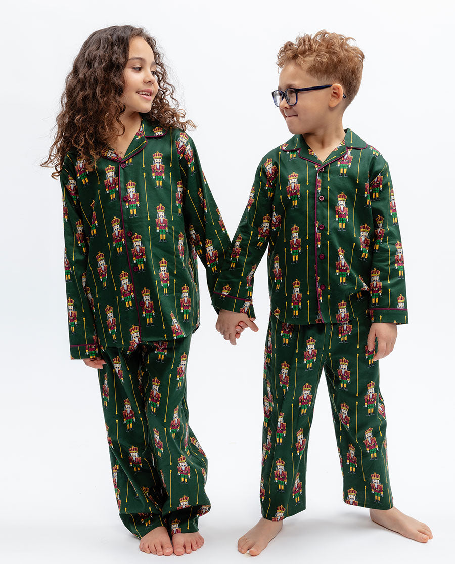 Kids Unisex Nutcracker Print Pyjama Set