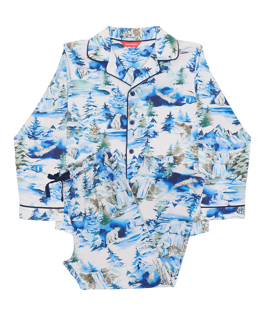 Kids Unisex Winterscape Printed Jersey Pyjama Set