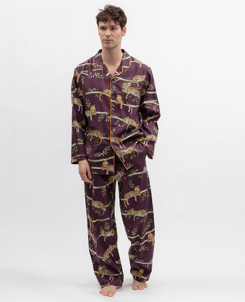 Wild Slumber Mens Leopard Print Pyjama Set