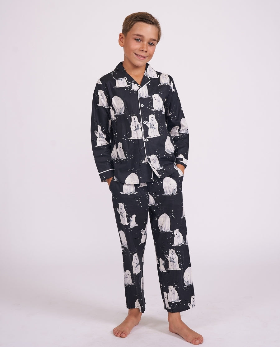 Kids Unisex Polar Bear Print Pyjama Set