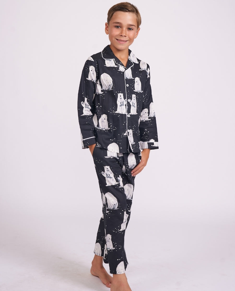 Kids Unisex Polar Bear Print Pyjama Set