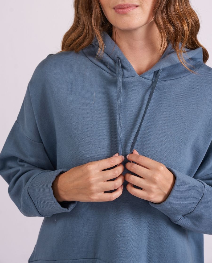 Womens Smoky Blue Lounge Hoodie and Joggers Set