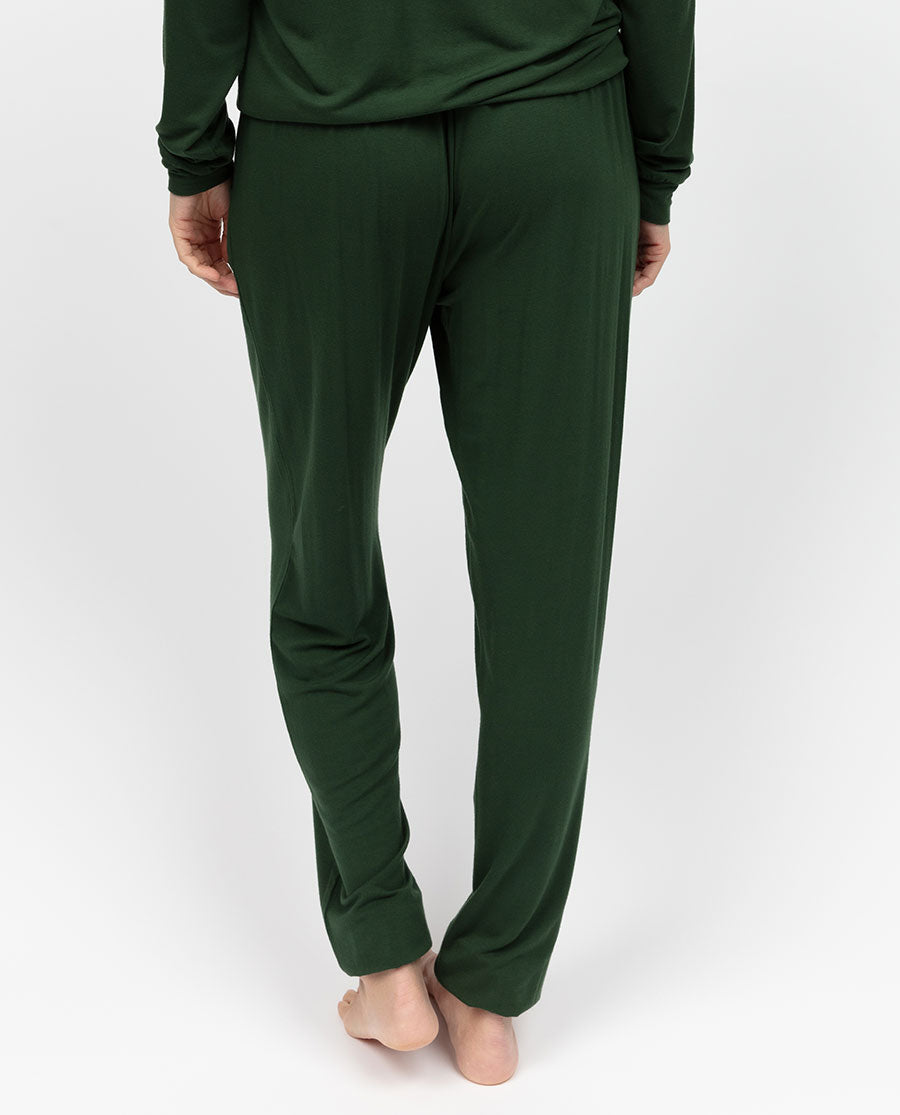 Olive Womens Jersey Pyjama Bottoms