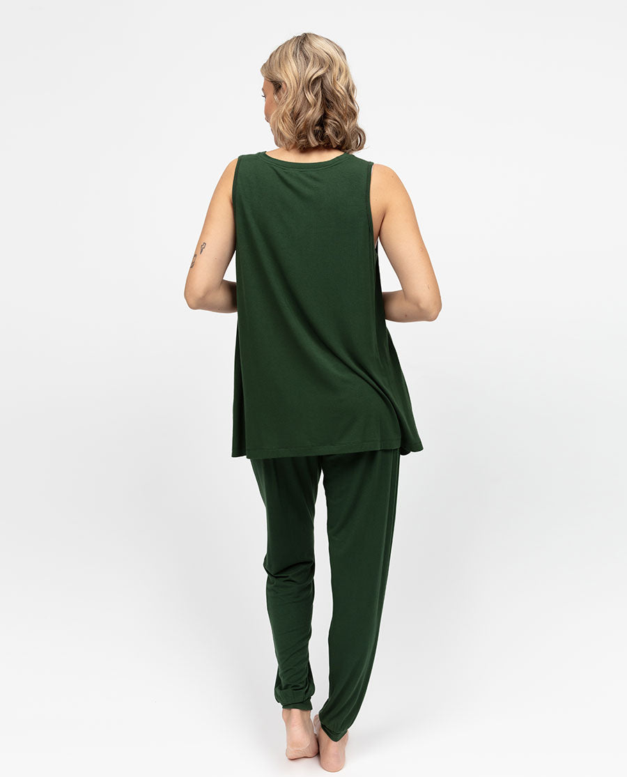 Olive Womens Jersey Pyjama Bottoms