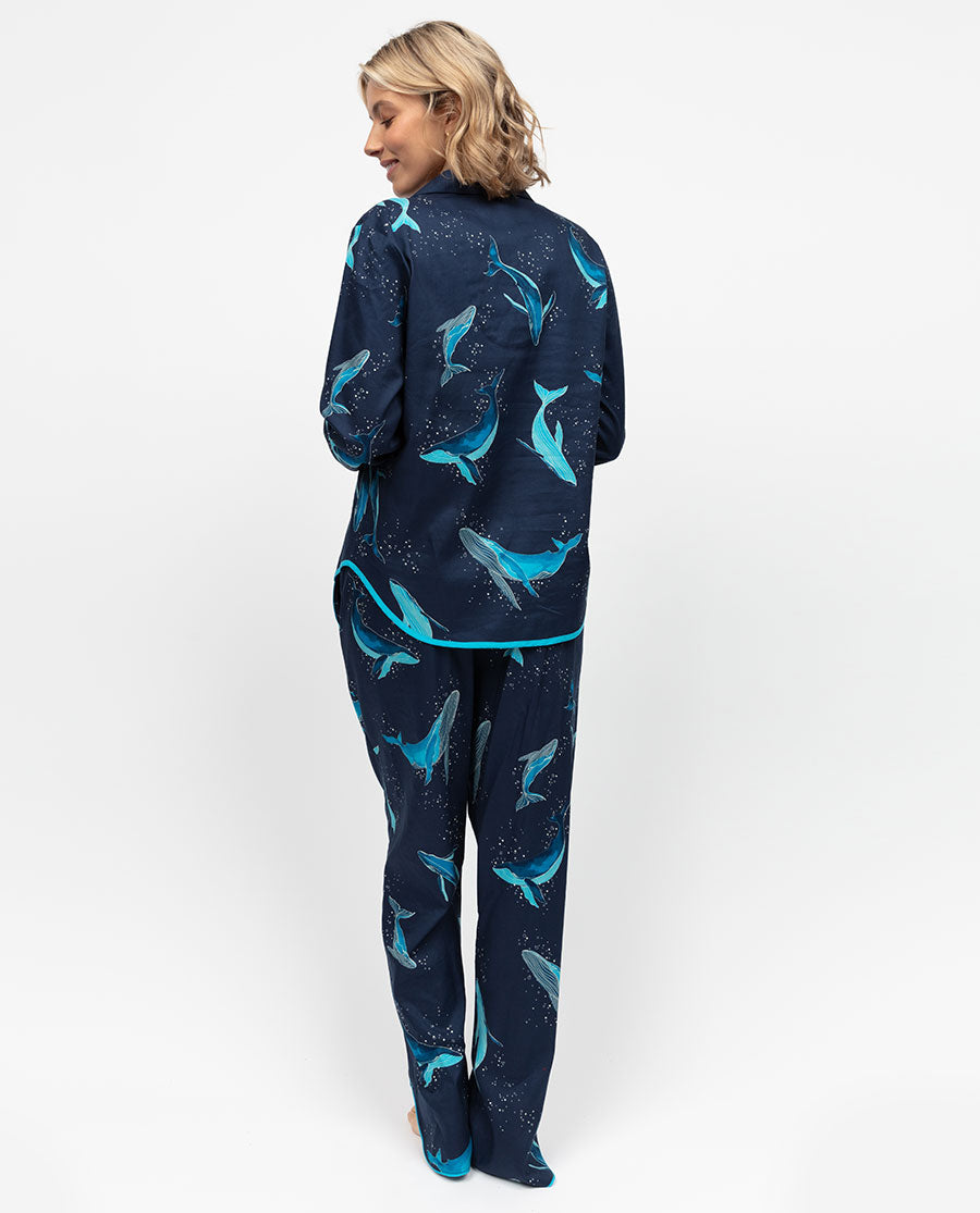 Marina Womens Whale Print Pyjama Top