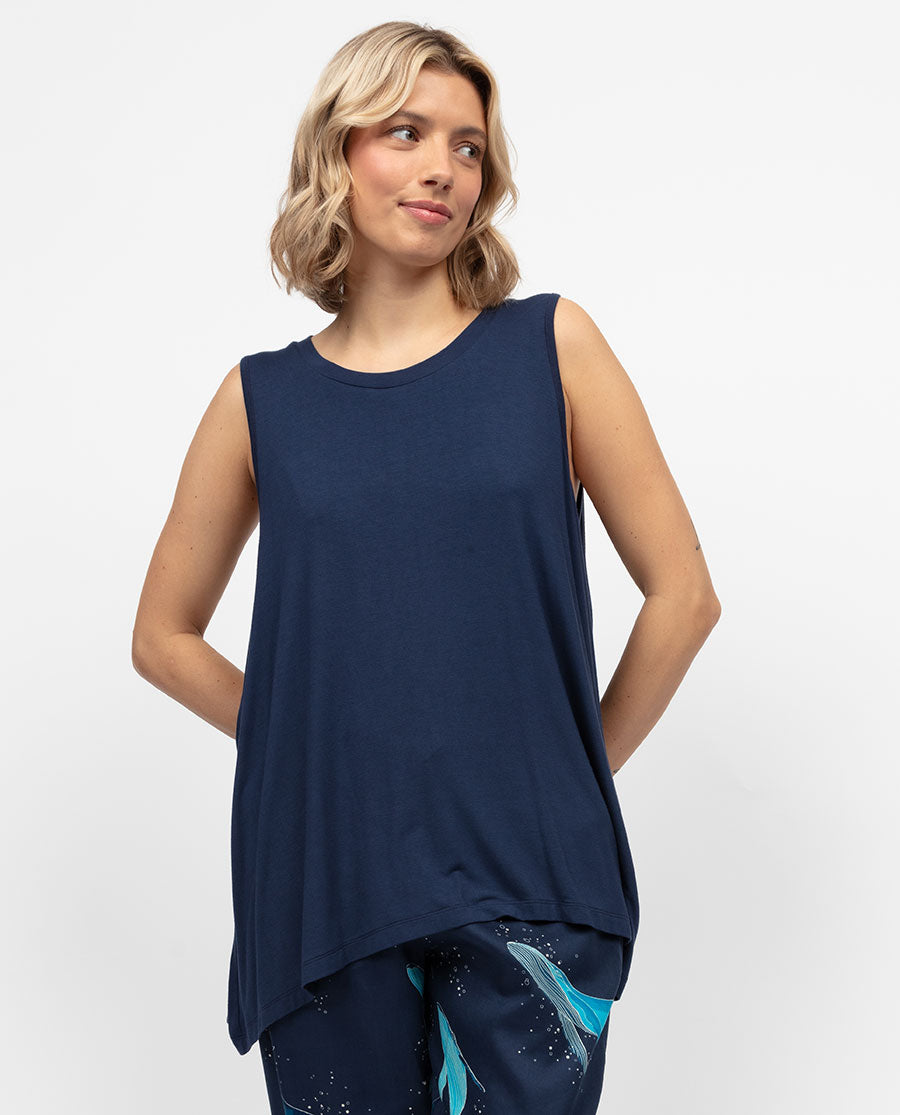 Marina Damen-Jersey-Weste mit entspannter Passform