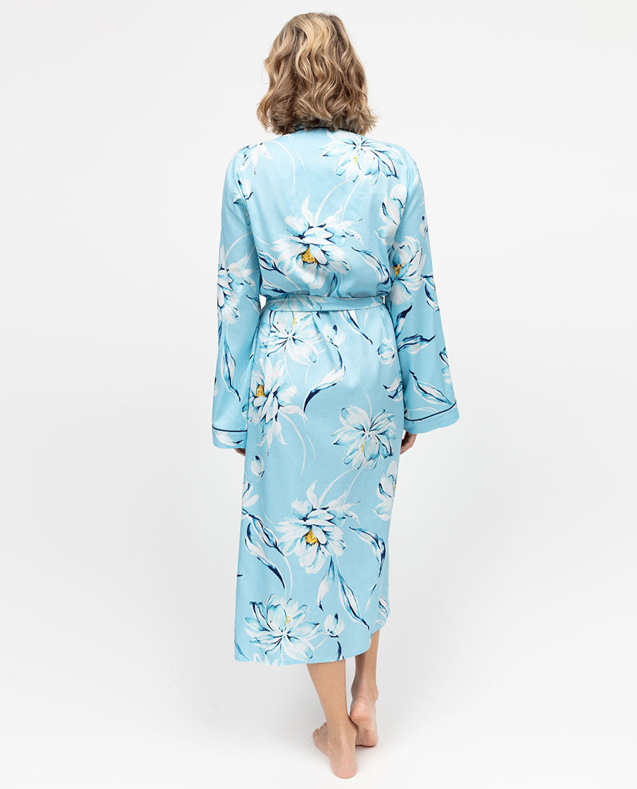 Madelyn Womens Floral Print Long Dressing Gown