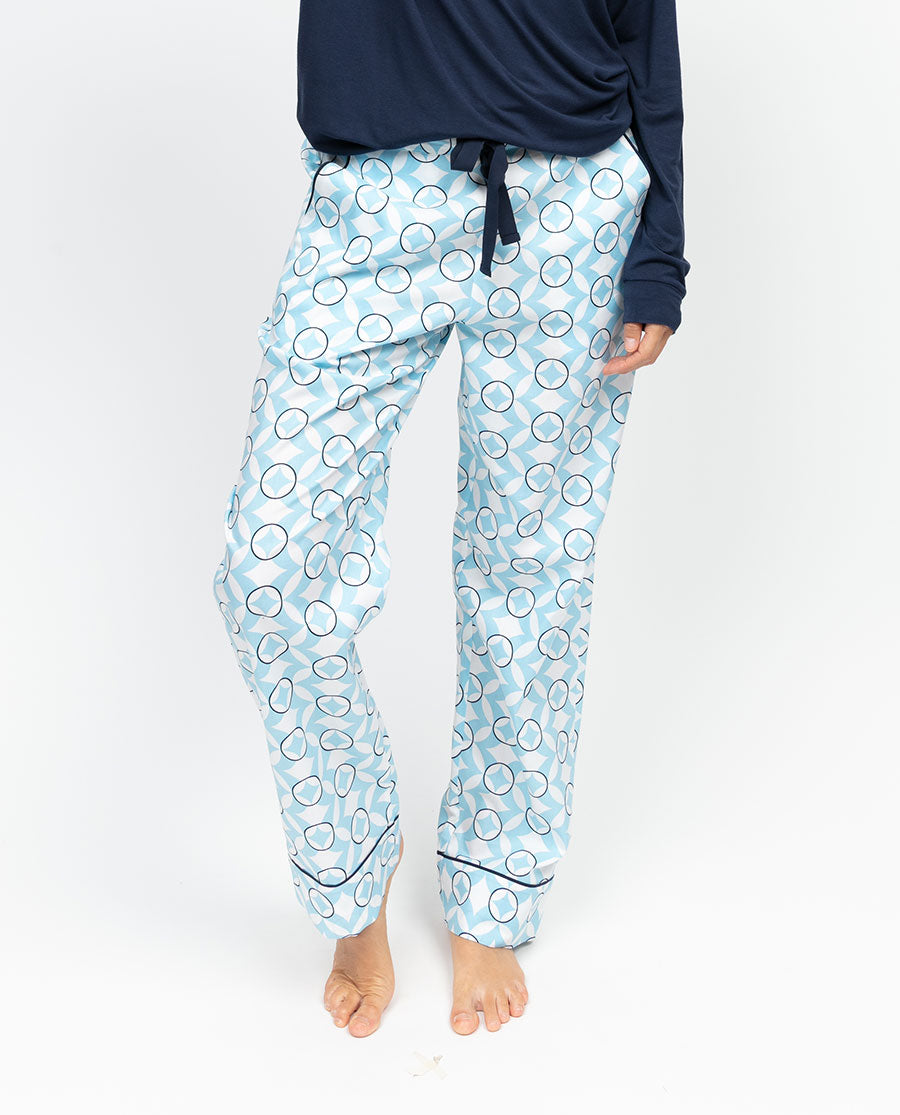 Madelyn Damen-Pyjamahose mit Geo-Print
