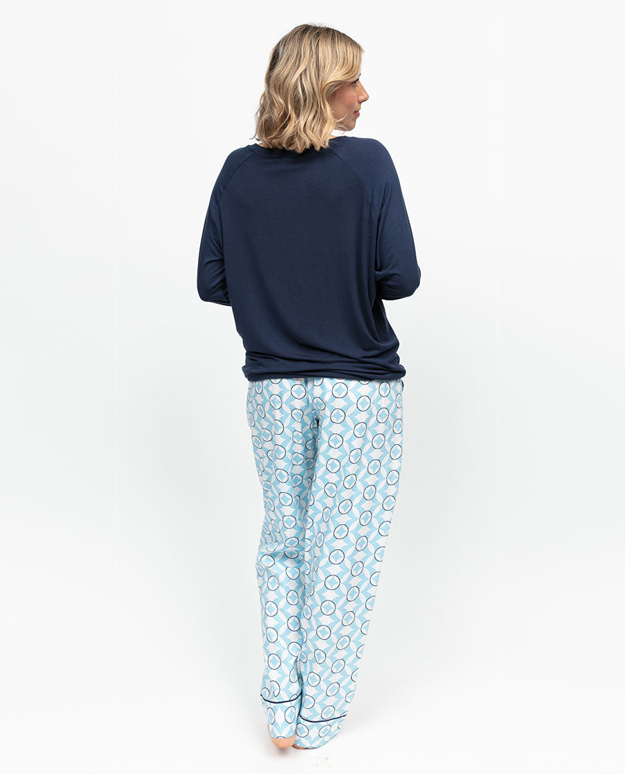 Madelyn Womens Geo Print Pyjama Bottoms