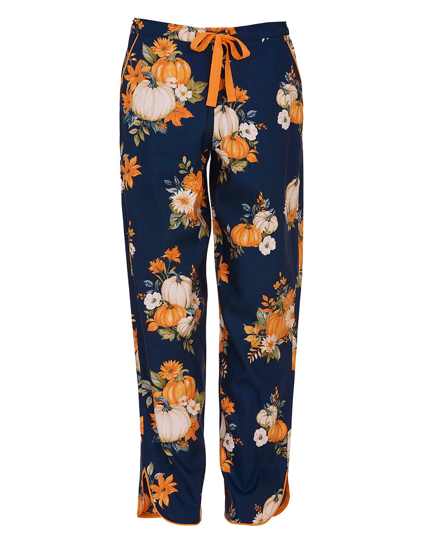 Auburn Womens Pumpkin Print Pyjama Bottoms