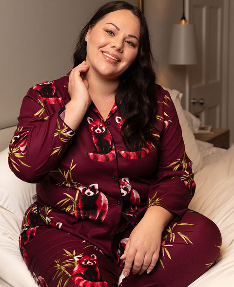 Yasmin Womens Panda Print Pyjama Set