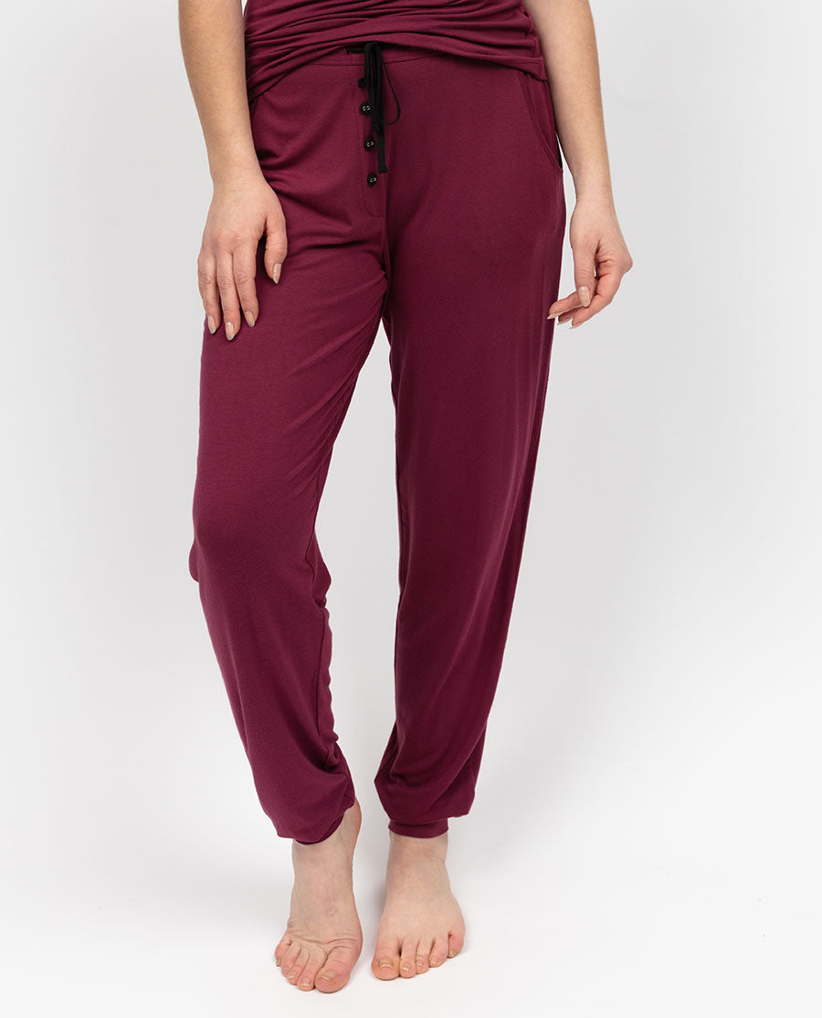 Yasmin Damen-Pyjamahose aus Jersey