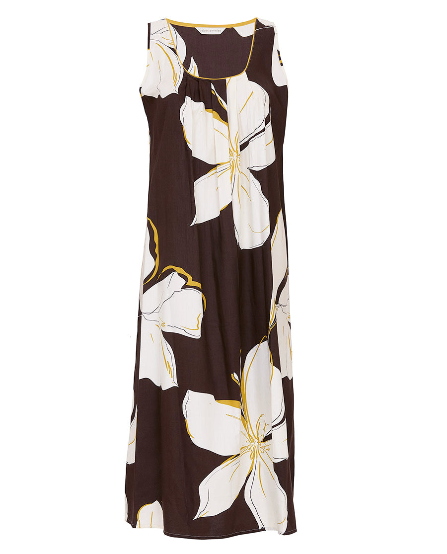 Claudia Womens Floral Print Long Nightdress