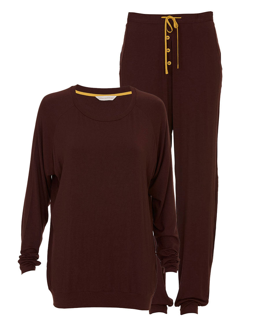 Claudia Womens Slouch Jersey Pyjama Set